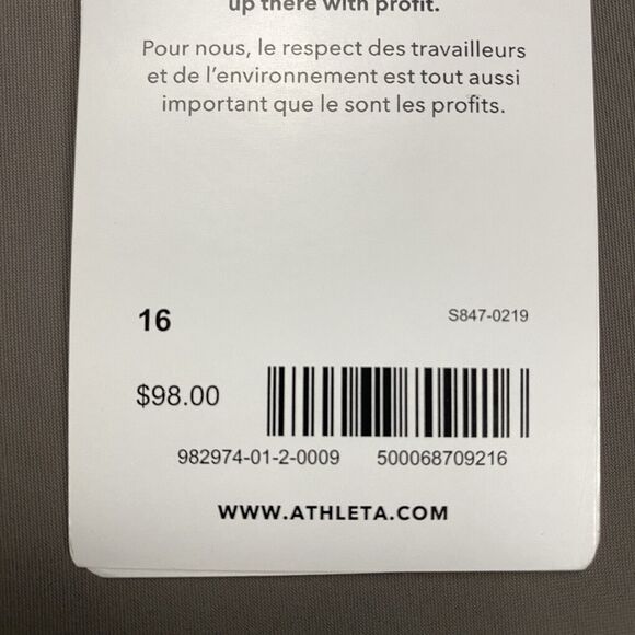 Athleta Stellar Tight Leggings , Bluff Grey Fitted Work PantsTravel Size 16 - Picture 15 of 16